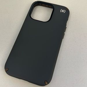 IPHONE 14 Pro Speck Case - Grey/gold